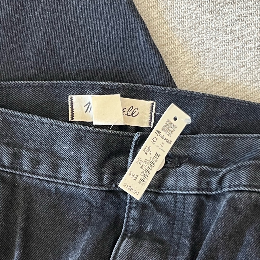 Madewell Women's Straight Leg Jeans - Black - Picture 2 of 7